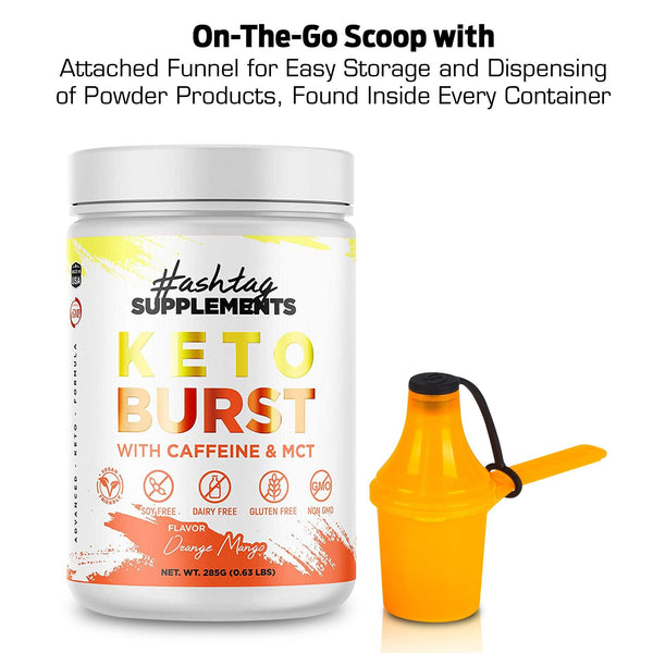 Keto Burst - BHB Kentones with Caffeine and MCT - Orange Mango Keto Burst - BHB Kentones With Caffeine And MCT - Orange Mango
