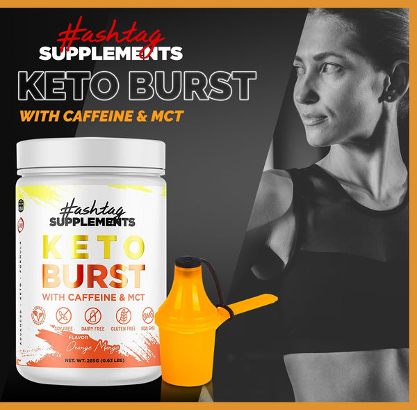 Keto Burst - BHB Kentones with Caffeine and MCT - Orange Mango Keto Burst - BHB Kentones With Caffeine And MCT - Orange Mango